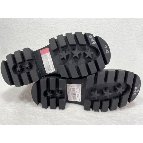 Gianni Bini size 7 All-Star Leopard  Print  Suede Zip Chunky  Lug  Sole Platform - Picture 5 of 7